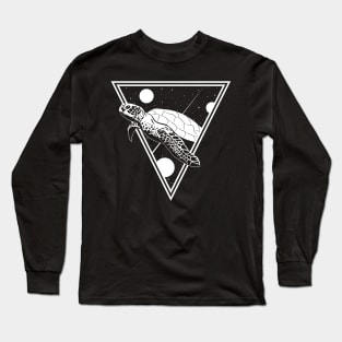 Space Turtle White Long Sleeve T-Shirt